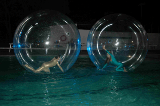 inflatable bubbles spheres aquatic