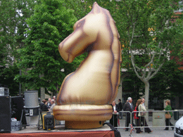 inflatable horse